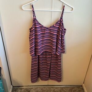 BeBop Junior’s Small Chevron Striped Dress